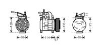 vanwezel Airconditioning compressor VAN WEZEL 2100K034