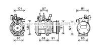 hyundai Compressor, airconditioning