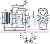 Airconditioning compressor NISSENS 89413