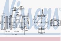 Airconditioning compressor NISSENS 89361