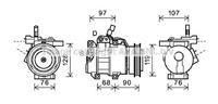 kia Compressor, airconditioning