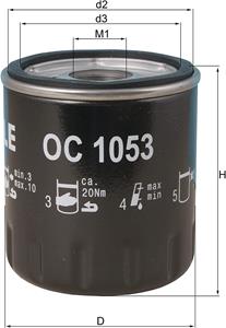 volkswagen Oliefilter OC1053