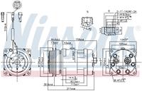 Airconditioning compressor NISSENS 89220