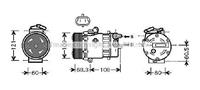 opel Compressor, airconditioning