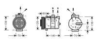 Compressor Rover45/75 2.0/2.5 99-