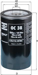 ford Oliefilter OC38