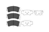 mazda Remblokken set