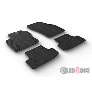 Rubbermatten voor Audi Q2 11/2016- (T profiel 4-delig + montageclips)