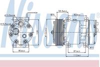 Airconditioning compressor NISSENS 89065