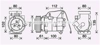 mazda Compressor, airconditioning