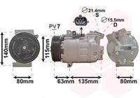 fiat Compressor, airconditioning 4300K486