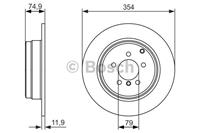 landrover Remschijf achter BD1455