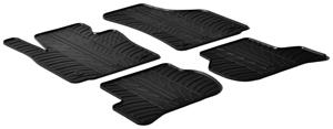 Rubbermatten voor Seat Leon + cupra 1P 2005-2013 (T profiel 4-delig + montageclips)