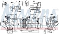 chrysler Compressor, airconditioning 890169