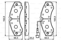 iveco Remblokken set
