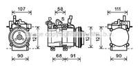 hyundai Compressor, airconditioning