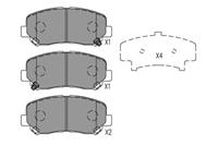 mazda Remblokken set