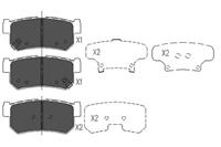 ssangyong Remblokken set
