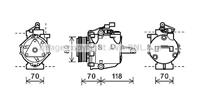 mitsubishi Compressor, airconditioning