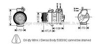 mitsubishi Compressor, airconditioning