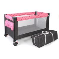 CHIC4BABY Baby-Reisebett Luxus Sternchen grau