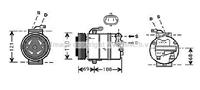 opel Compressor, airconditioning