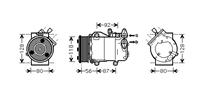 ford AIRCO COMPRESSOR 1.6 TDCi - Type Visteon 1800K393