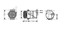 opel AIRCO COMPRESSOR 1.9 CDTi Automatische AC 3700K437