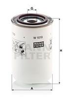 Filter, werkhydrauliek MANN-FILTER W 1019