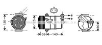 opel Compressor, airconditioning