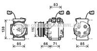 honda Compressor, airconditioning