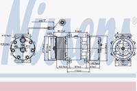 Airconditioning compressor NISSENS 89474