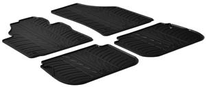 Rubbermatten voor Volkswagen Caddy 2004- (G profiel 4-delig + montageclips)