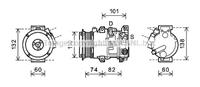 Toyota Compressor, airconditioning