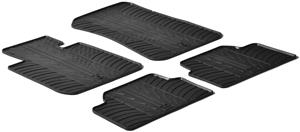 Rubbermatten voor BMW 1 serie E81/E87 3/5 deurs 2004-2011 (T profiel 4-delig + montageclips)