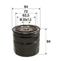 Volvo Oil Filter - Spin-on Filter