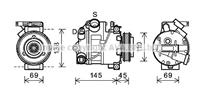 bmw Compressor, airconditioning BWAK444
