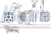 Airconditioning compressor NISSENS 890336