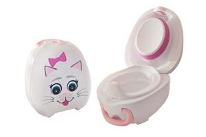 My Carry Potty Potje voor op reis Kat - Roze/lichtroze