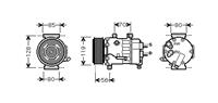 peugeot COMPRESSOR C4/P308SW 20HDi 03-