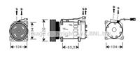 citroen Compressor, airconditioning