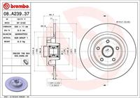 Remschijf BEARING DISC LINE BREMBO, Remschijftype: Massief, u.a. für Renault