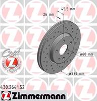 Remschijf SPORT REMSCHIJF COAT Z Zimmermann, Remschijftype: Binnen geventileerd, u.a. für Opel, Vauxhall