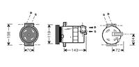 fiat Airco Compressor 1.6