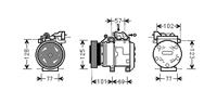 hyundai AIRCO COMPRESSOR 2.7i CVVT -(Type DooWon) 8200K208