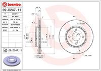 Remschijf COATED DISC LINE BREMBO, Remschijftype: Binnen geventileerd, u.a. für Suzuki