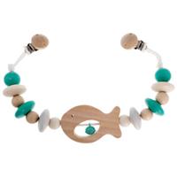HESS Kinderwagenkette Fisch, natur türkis