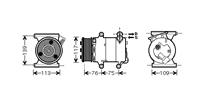 ford Compressor Freelander3 22td4 06-