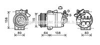 renault Compressor, airconditioning