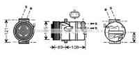 opel Compressor, airconditioning